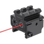 Offset Picatinny Rail Mount Red Laser Sight with Dual Rail