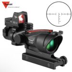 Tactical 4x32 ACOG Scope | With RMR Red Dot Sight | Black