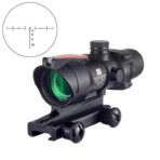 Tactical 4x32 ACOG Scope | Fiber Optic Illuminated | Black - Image 4