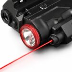 Red Laser + Flashlight Combo - Picatinny Rail Mount Tactical Light