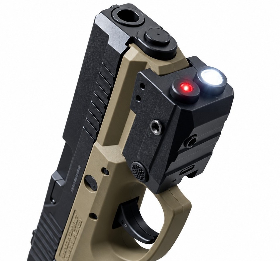 file_00000000a95c82119caa90998cd7456a~3 Pistol Mounted Laser + LED Flashlight Combo Unit - Image 1