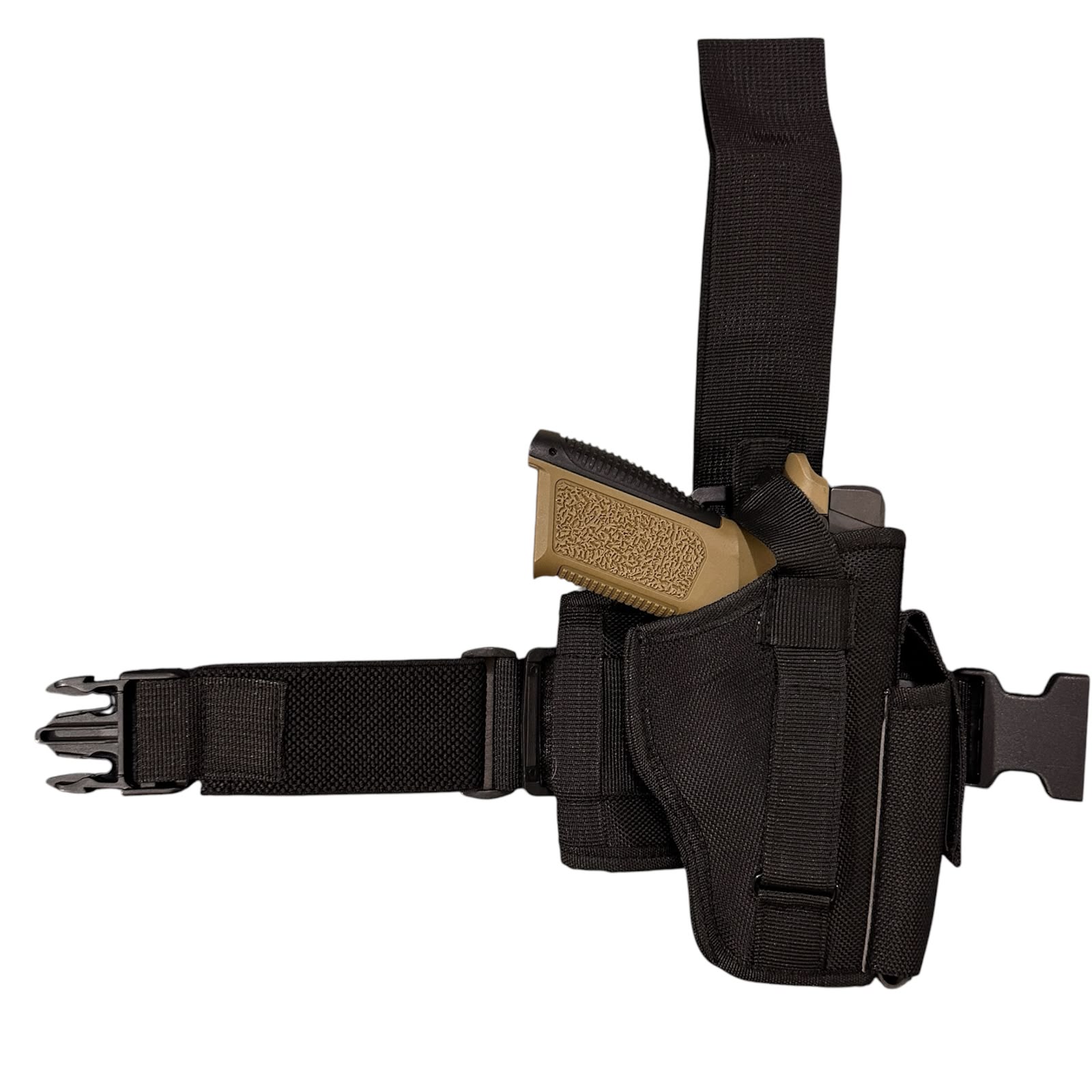 IMG-20260718-WA0279 Universal Drop Leg Holster - Tactical Thigh Holster with Adjustable Straps and Mag Holder | Protect From Scratches | - Image 1