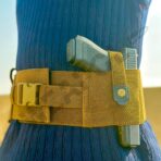 Tactical Universal Belly Belt with Holster - Concealment Waist Belt for License and 2 Magazines - Image 8