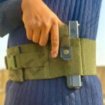 Tactical Universal Belly Belt with Holster - Concealment Waist Belt for License and 2 Magazines - Image 7