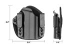 Gun&Flower Kydex and Nylon Hybrid Universal IWB Holster suit for Red Dot - Image 7