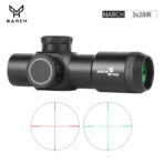 MARCH 3X28IR Compact Tactical Scope - 3X Magnification with Red Green Crosshair